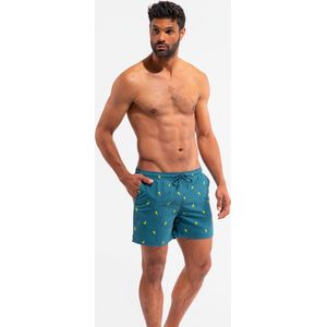 A-dam Sido - Zwembroek - Boxershort - Zwemshort - Gemaakt van Gerecyclede Flessen - Vegan - Heren - Mannen - Donkergroen - XL