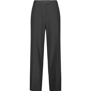 TAIFUN Dames Elegante broek met wijde pijpen Schwarz-38
