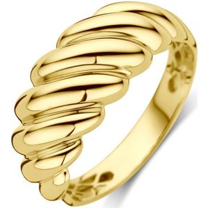 YO&NO - Ring - Goud - Aanschuifring - Gedraaid - 17,75 mm - 8.5mm - Sieraden Vrouw - 585 goud