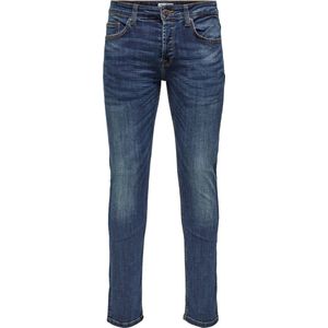 Only & Sons Heren Jeans Broeken ONSWEFT 5076 PK regular/straight Fit Blauw 34W / 30L Volwassenen