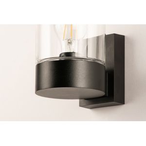 Lumidora Wandlamp 74616 - Voor buiten - OUT - E27 - Zwart - Metaal - Buitenlamp - Badkamerlamp - IP65