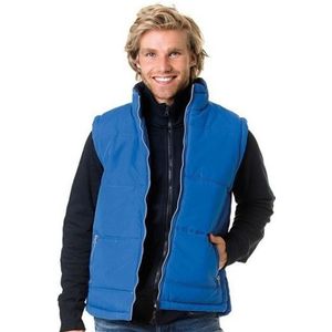 Lemon & Soda Outdoor bodywarmer voor heren - blauw - winddicht - mouwloos - sport en vrije tijd vest XL