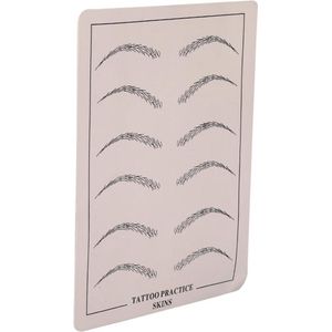 Wenkbrauw Tattoo Praktijk Huid | 1 stuks | Training Skin Voor Beginners | 20x15cm