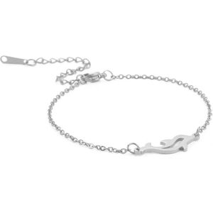 Sorprese armband - Dolphin - armband dames - zilver - cadeau - Model A