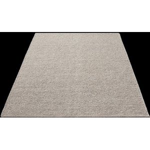 Karpet24 Stockholm glad geweven handgemaakt wollen vloerkleed Beige-70x240