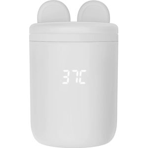 ® NLS Flessenwarmer voor Onderweg - Intelligente Flesverwarmer - Bottle Warmer - 5 Temperatuurniveaus - Steriliseren - Ontdooien - Inclusief 3 Adapters - Draadloos - USB Oplaadbaar - Wit