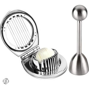 Equivera Eiersnijder - Eiersnijer - Eier Snijder - Eiersnijders - Champignonsnijder - Keukenbenodigdheden - Keuken Accessoires - Eiergereedschap - Egg Slicer