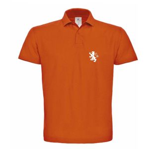 Cadeautip! Polo shirt  EK voetbal| Oranje Polo | EK Polo | Mannen Polo - Witte opdruk