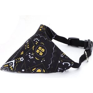 Nobleza Halsband met zakdoek - Honden halsbanden - Hondensjaal - Kattensjaal - Hondenbandana - Kattenbandana - Bandana halsband - Zwart