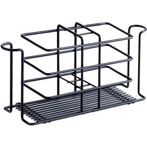Badkamer Tandenborstelhouder en Tandpasta Houder Set - Zwart