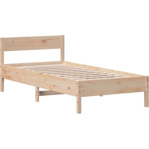 vidaXL - Bedframe - zonder - matras - massief - grenenhout - 75x190 - cm