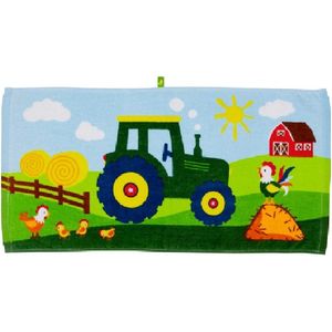 Tractor magisch mini handdoekje (30 x 60 cm) - Die spiegelburg serie Later als ik groot ben ...