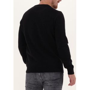 Lyle & Scott Crew Neck Lambswool Blend Jumper Truien & Vesten Heren - Sweater - Hoodie - Vest- Zwart - Maat XXL