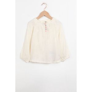 Sissy-Boy - Off-white cropped blouse met embroidery