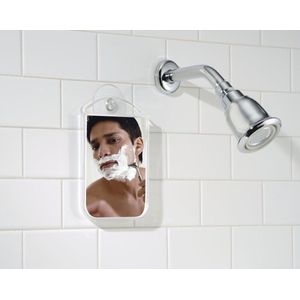 Beslagvrije scheerspiegel en make-upspiegel badkamer - douchespiegel met zuignap - de ideale make-upspiegel - beslaat niet - transparant