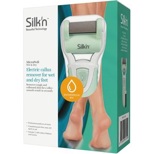 Silk'n Elektrische Eeltverwijderaar - MicroPedi Wet & Dry - met showerproof design - Groen/Wit
