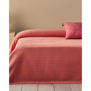 English Home - Deken - Zomerdekenset - Tweepersoons - 100% Katoen - 200 x 220 cm - Perzik