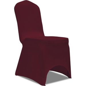 vidaXL-Hoes-voor-stoelen-50-stuks-(wijnrood)