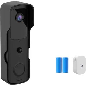 DrPhone HDV1-B – Smart Home Video Deurbel – Camera Met Nachtvisie & Infrarood – Camera Met Mobiele App – Bewegingsdetectie - Zwart