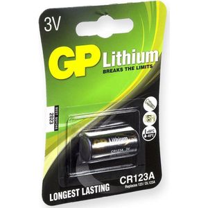 GP Lithium CR123 batterijen - 1 stuk