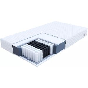 FDM® TREVISO MAX Matras 140x200 cm - Pocketvering Matrassen Tweepersoons - Hoogte 23 cm H2 - Dubbelzijdig - 7 zones - Afritsbaar hoes wasbaar - Antiallergisch en Ademende - Öko-Tex gecertificeerd