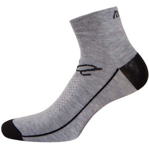 Nalini - Unisex - Fietssokken Zomer - Ademende Wielrensokken - Sneldrogend - Grijs - AQUA SOCKS H9 - S/M