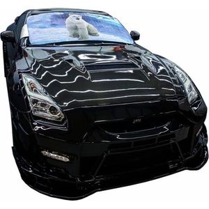 Windscreen Cover, Ultra Thick Car Cover Made of Insulation Bubble, Car Window Cover, Ice Film, Winter Protection, Foldable, Removable Windscreens, 70 cm High, Length 2 Metres