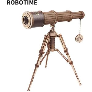 Robotime Telescoop - Verrekijker - Rokr - Houten puzzel - Voor kinderen - Voor volwassenen - 3D puzzel - Modelbouw - DIY