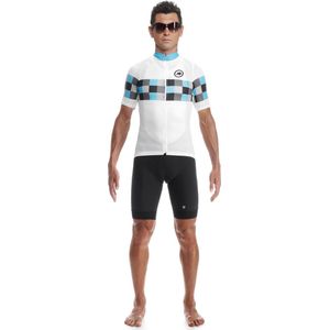 assos SS.GrandprixJersey_Evo8 Fietsshirt korte mouwen Heren blauw/wit Maat S