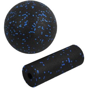 Boraboi ® Zelfmassage en Spierontspanning Set met Mini-Fasciaroller en 12 cm Massagebal voor Pijnverlichting