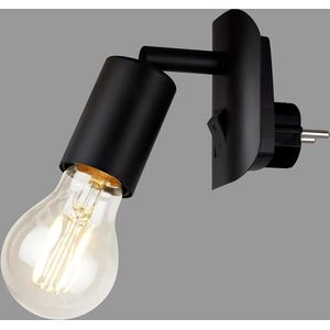 Bureaulamp Stekkerlamp 1x E27 max 25 watt incl aan-uit schakelaar metaal zwart IP20 95x67x78cm (LxBxH) wandlamp-tafellamp- bureaulamp desk leeslamp