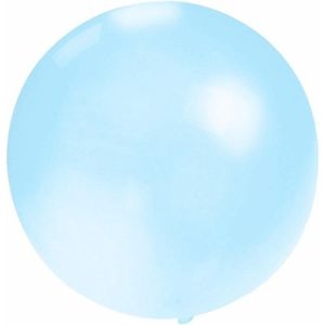 Grote ballon 60 cm baby blauw