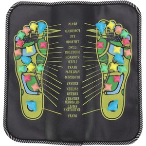 Voetmassage mat Acupressuur - Bloedcirculatie Pijn Verlichten - Reflexologie Lopen Steenmat - Acupunctuur mat 35x35cm 13.8x13.8in .
