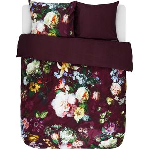 ESSENZA Fleur Dekbedovertrek Bordeauxrood - Tweepersoons – 200x200/220 cm