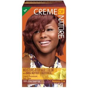 CREME OF NATURE - LIQUID HAIR COLOR RED HOT BURGUNDY C30