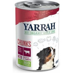 6x Yarrah Bio Hondenvoer Chunks Kip - Rund 820 gr
