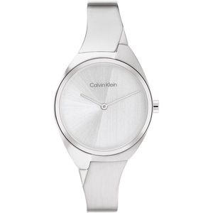 Calvin Klein CK25200234 Charming Dames Horloge - Mineraalglas - Staal - Zilver - 30 mm breed - Quartz - Druksluiting - 3 ATM (spatwater)