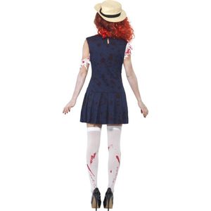Zombie Halloween kostuum van schoolmeisje volwassenen - Verkleedkleding - Large