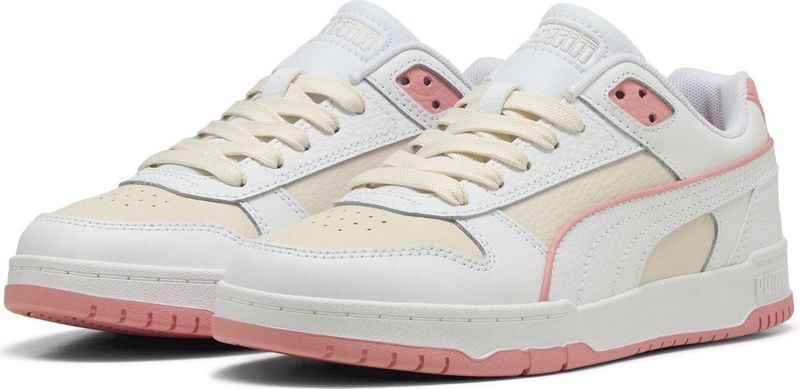 PUMA RBD Game Low Unisex Sneakers - Alpine Snow-PUMA White-Pink Fruit
