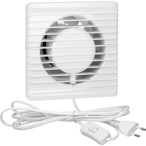 Badkamer Ventilator 100 mm Wandmontage Stille Werking Schakelaar Krachtig Stil Model