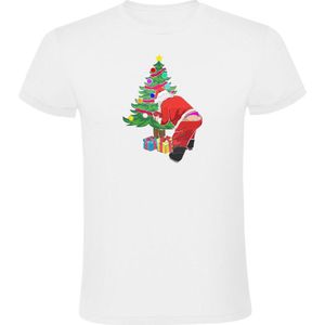 Kerstman in string Heren T-shirt - kerst - feest - sexy - christmas - kerstboom - kerstmis - fout kerstshirt - xmas - cadeau - grappig