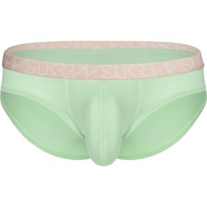 SUKREW Low-rise Brief Apple Green - MAAT M - Heren Ondergoed - Slip voor Man - Mannen Brief