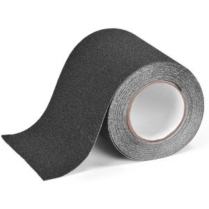 10 cm x 10 m - Sterke, waterdichte antisliptape - Slijtvaste antislip trapsticker - Antisliptape - Gemakkelijk te snijden en te gebruiken - Geschikt voor vloeren, trappen en ladders - Zwart