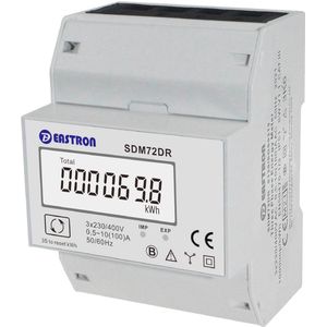 Digitale 3-fase stroommeter voor DIN-rail - 100A met resetfunctie en LCD-display