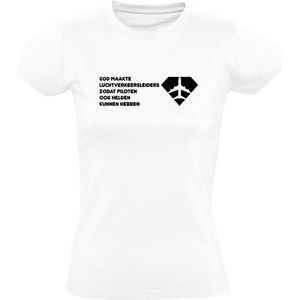 Luchtverkeersleider Dames T-shirt | beroep | luchtverkeersleiding | luchtverkeer | vluchtleider | piloot