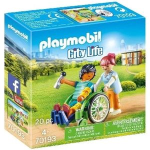 PLAYMOBIL City Life Patient In Rolstoel - 70193