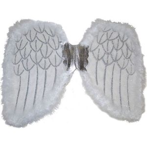 Engelen vleugels 36 cm - witte engelen vleugels voor volwassenen