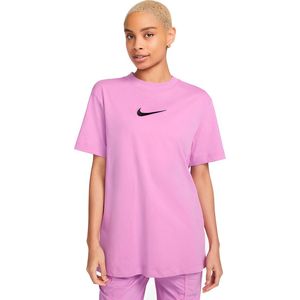 Nike Midi Swoosh-T-shirt-Dames-Roze-Maat XS