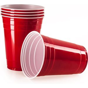 Vivaloo - 100 stuks - Red Cups - Party Cups - 473 ML - Beer Pong - Drankspel