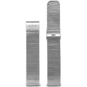 Zinzi 18 mm stalen mesh horlogeband zilvergekleurd RETBAND1